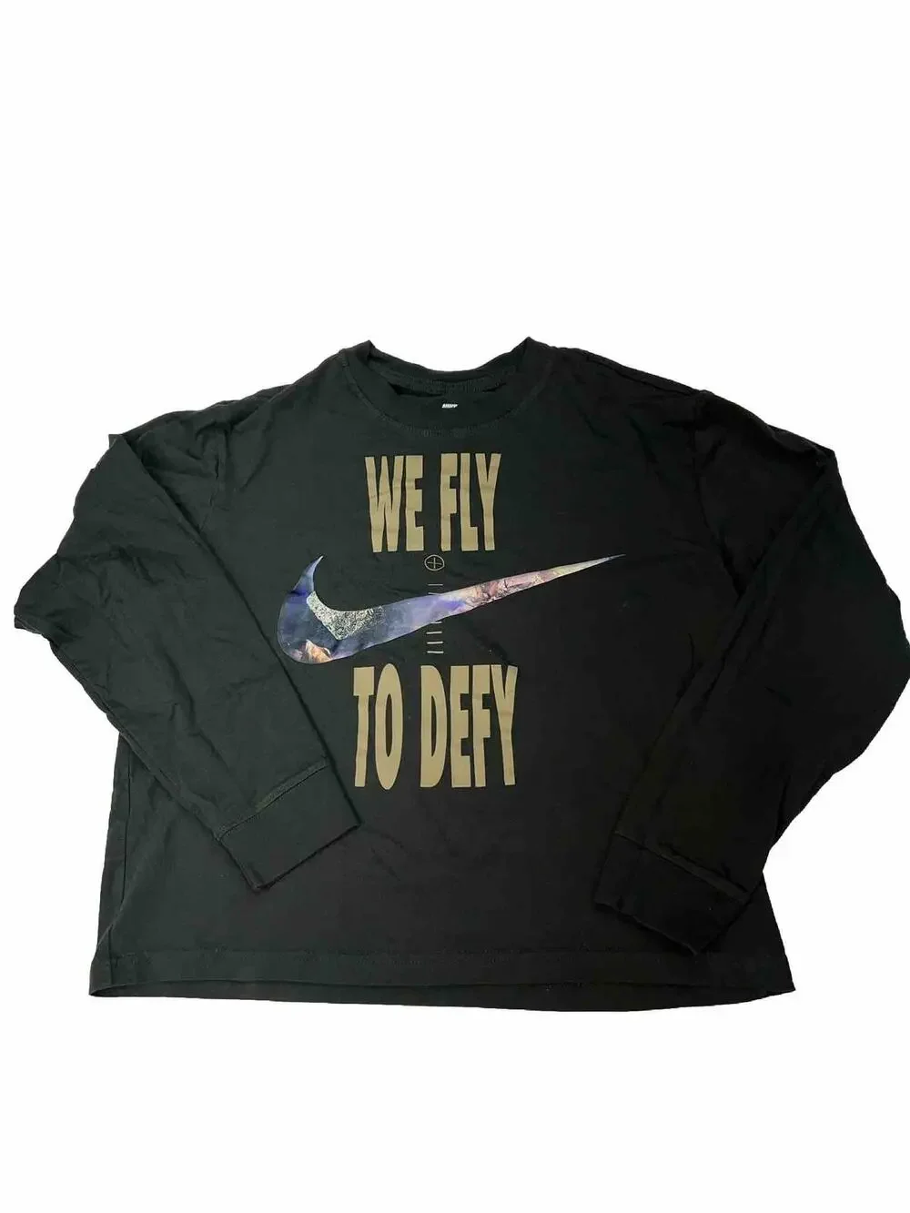 Nike Dri-FIT Swoosh Fly Boxy Sweatshirt Women's DX0726-355 Size XS